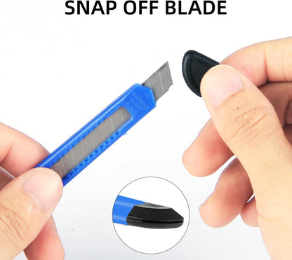 4 Pack Box Cutter Knife, 3-rd Gen Utility Knives, Razor Blade Opener, Utility Knives, Box Cutters Retractable, Small Work Knife