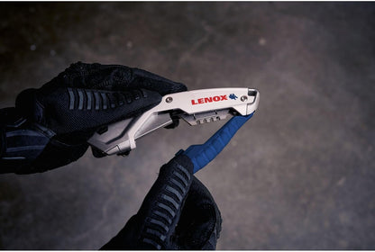LENOX Utility Knife with 3 Bi-Metal Blades, Retractable, Foldable and Portable, Blade Storage (LXHT10599)