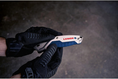 LENOX Utility Knife with 3 Bi-Metal Blades, Retractable, Foldable and Portable, Blade Storage (LXHT10599)