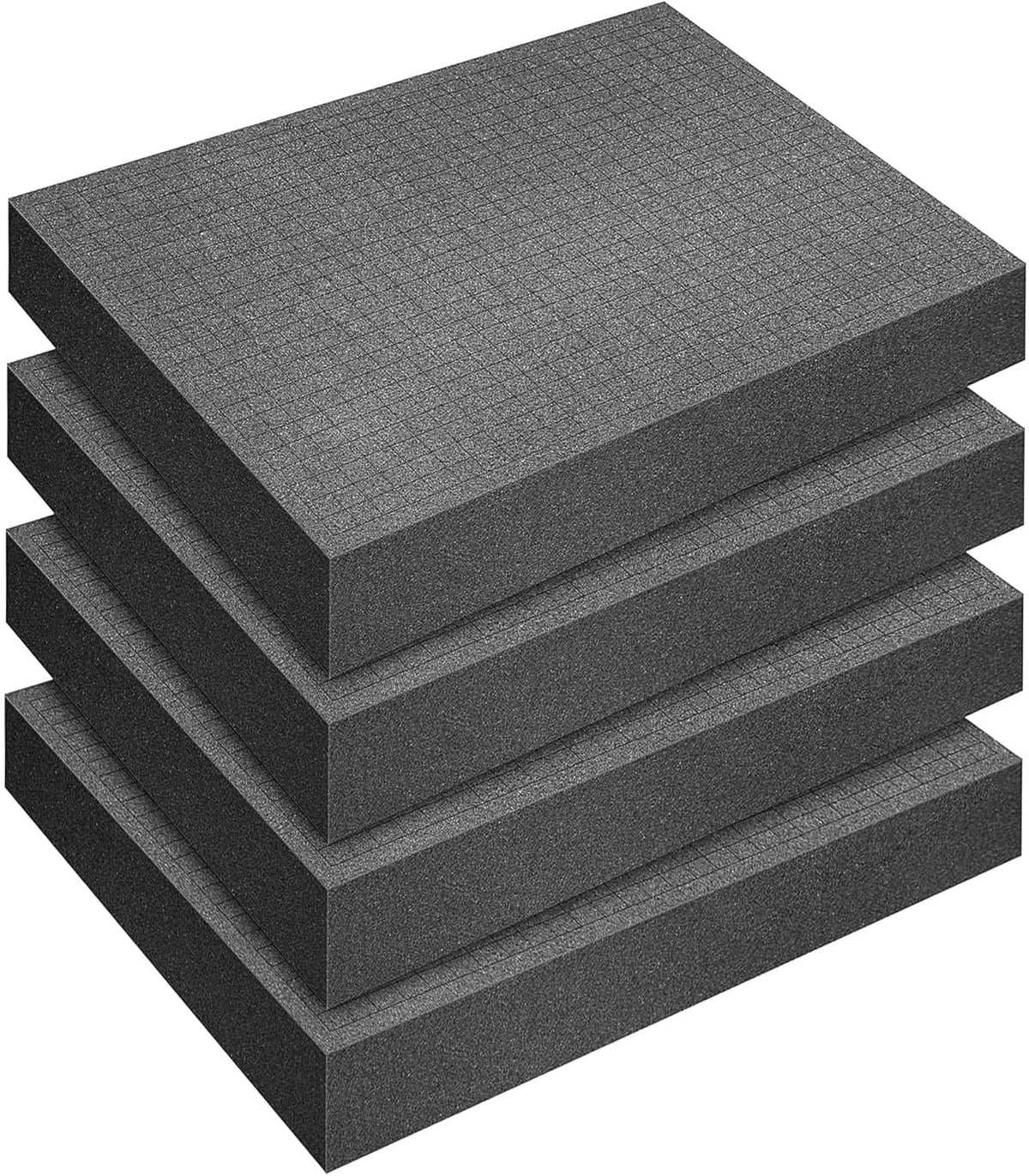 4 PCS Pick Apart Foam Insert- 2 Size Pick and Pluck Foam- Pluck Pre Cube Sheet Foams with Bottom Use for Board Game Box Cases Storage Drawer (Length 12 Inch)