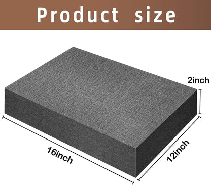 4 PCS Pick Apart Foam Insert- 2 Size Pick and Pluck Foam- Pluck Pre Cube Sheet Foams with Bottom Use for Board Game Box Cases Storage Drawer (Length 12 Inch)
