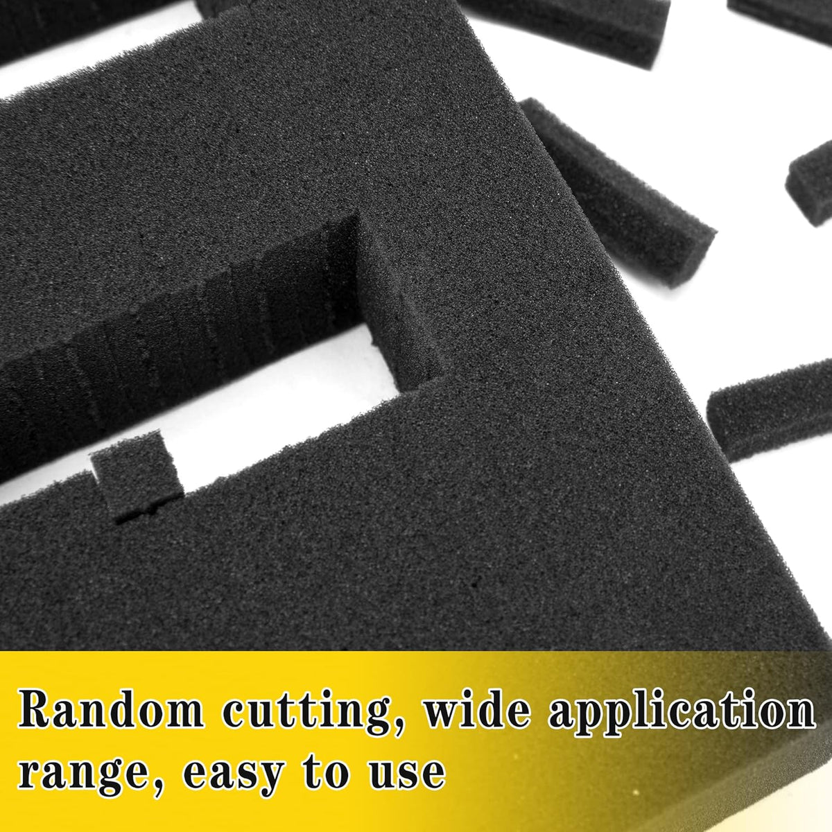 4 PCS Pick Apart Foam Insert- 2 Size Pick and Pluck Foam- Pluck Pre Cube Sheet Foams with Bottom Use for Board Game Box Cases Storage Drawer (Length 12 Inch)