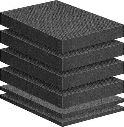 4 PCS Pick Apart Foam Insert- 2 Size Pick and Pluck Foam- Pluck Pre Cube Sheet Foams with Bottom Use for Board Game Box Cases Storage Drawer (Length 12 Inch)