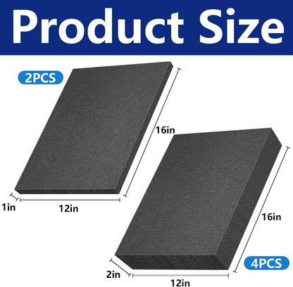4 PCS Pick Apart Foam Insert- 2 Size Pick and Pluck Foam- Pluck Pre Cube Sheet Foams with Bottom Use for Board Game Box Cases Storage Drawer (Length 12 Inch)