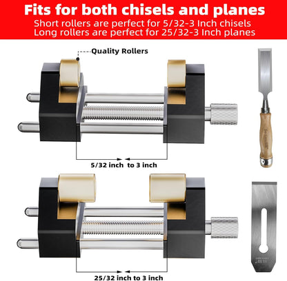Honing Guide System Chisel Sharpening Kit for Woodworking Chisels and Planes 5/32" to 3" Chisel Sharpener Sharpening Holder Guide with Sharpening Angle Fixture, Angle Gauge and Storage Case