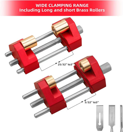 Honing Guide System Chisel Sharpening Kit for Woodworking Chisels and Planes 5/32" to 3" Chisel Sharpener Sharpening Holder Guide with Sharpening Angle Fixture, Angle Gauge and Storage Case