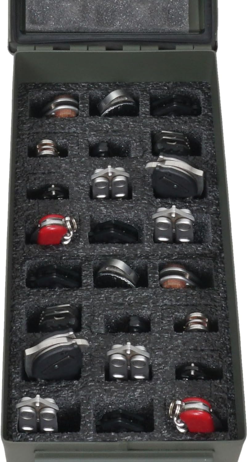 .50 Cal Ammo Can with 24-Knife Pre-Cut Foam - Can Included
