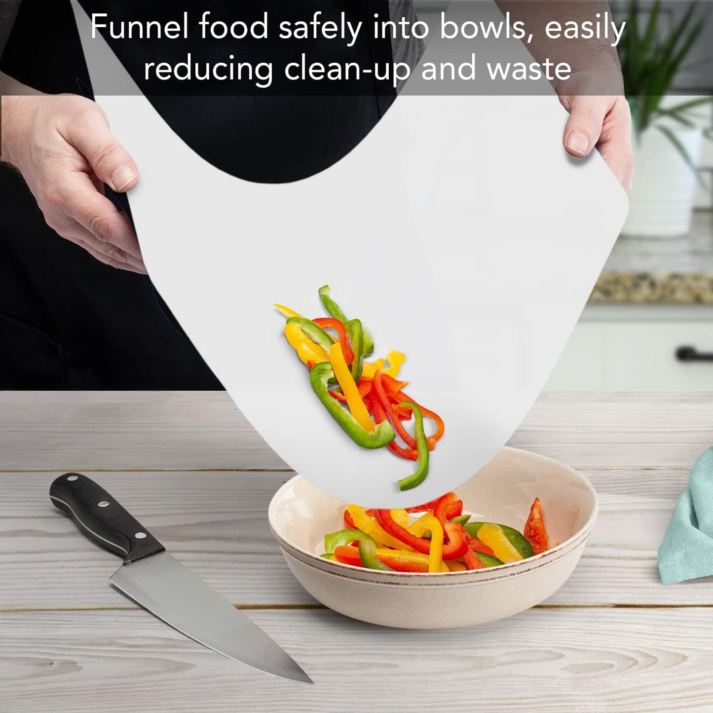 Cut N' Funnel Large Heavy Gauge Cutting Board Mat 1 Pack