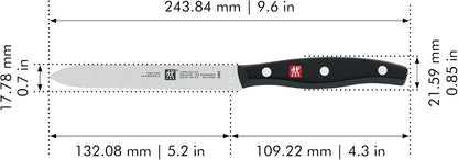Twin Signature 5-inch Utility Knife, Razor-Sharp, Made in Company-Owned German Factory with Special Formula Steel perfected for almost 300 Years, Dishwasher Safe