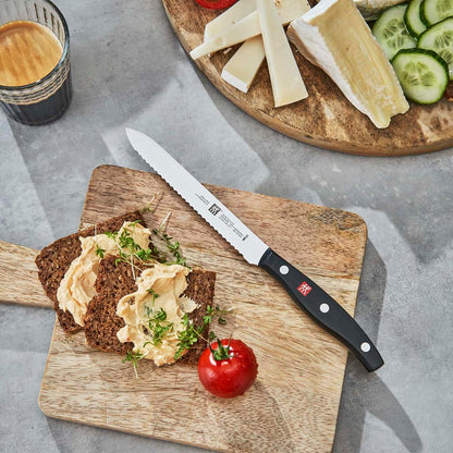 Twin Signature 5-inch Utility Knife, Razor-Sharp, Made in Company-Owned German Factory with Special Formula Steel perfected for almost 300 Years, Dishwasher Safe
