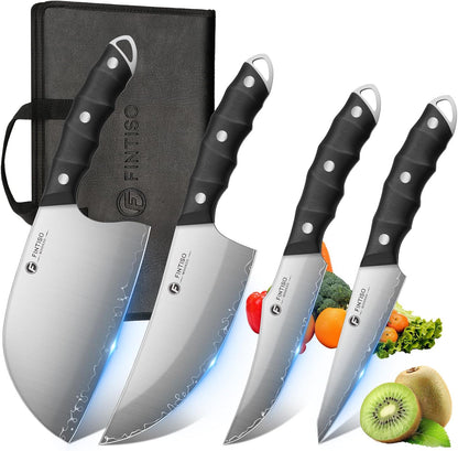 3PCS Japanese Knife Set, S35VN Powder Steel Core Chef Knives