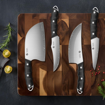 3PCS Japanese Knife Set, S35VN Powder Steel Core Chef Knives
