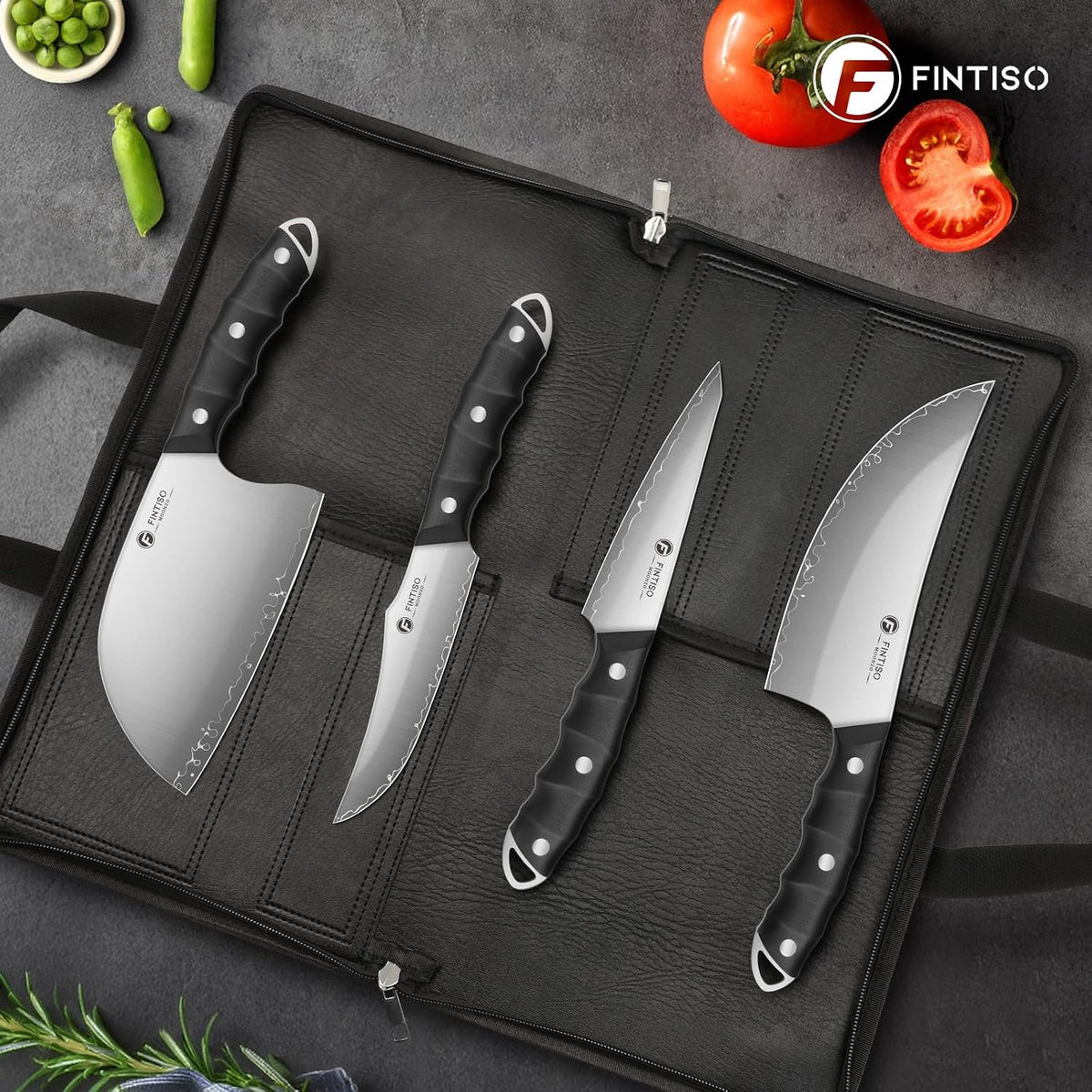 3PCS Japanese Knife Set, S35VN Powder Steel Core Chef Knives