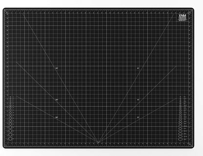 XNM Premium Self Healing Cutting Mat - 12 Inches by 18 inches - A3, 3 Layer Quality PVC Construction - Dual Sided, Imperial and Metric Grid Lines - Perfect for Cutting, Sewing, and Crafts