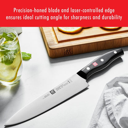 Twin Signature 7-Pc Knife Set, Friodur Ice-Hardened Blades | Made in Company-Owned German Factory with Special Formula Steel. Dishwasher Safe, Comfortable Grip for Effortless Meal Prep.