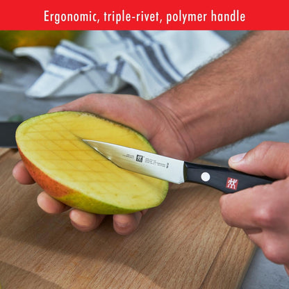Twin Signature 7-Pc Knife Set, Friodur Ice-Hardened Blades | Made in Company-Owned German Factory with Special Formula Steel. Dishwasher Safe, Comfortable Grip for Effortless Meal Prep.