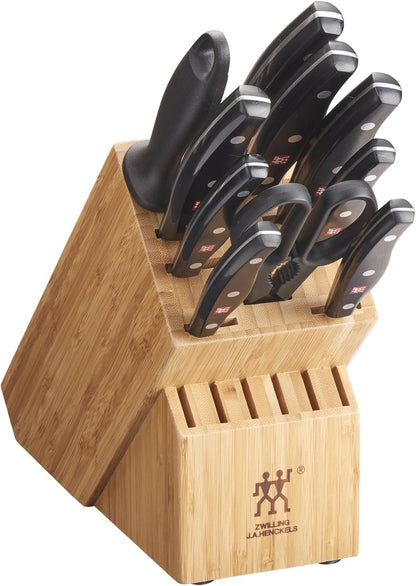 Twin Signature 7-Pc Knife Set, Friodur Ice-Hardened Blades | Made in Company-Owned German Factory with Special Formula Steel. Dishwasher Safe, Comfortable Grip for Effortless Meal Prep.