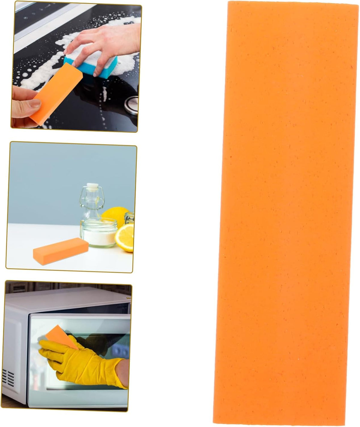 Rubber Stainless Steel Decontamination Eraser for Daily Use Limescale and Rust for Kitchen and Bathroom Cleaning Versatile Scrub Tool for Cast Cookware and