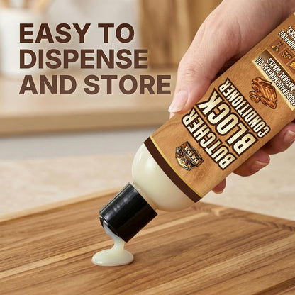 Butcher Block Conditioner 16 fl oz - Food Grade Mineral Oil and Beeswax Wood Cutting Board Conditioner for Butcher Blocks, Bowls & Utensils - Food Safe Natural Formula - Made in the USA