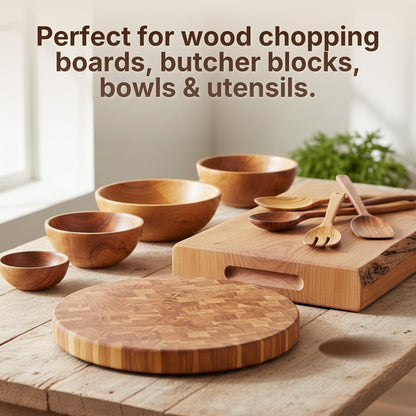 Butcher Block Conditioner 16 fl oz - Food Grade Mineral Oil and Beeswax Wood Cutting Board Conditioner for Butcher Blocks, Bowls & Utensils - Food Safe Natural Formula - Made in the USA