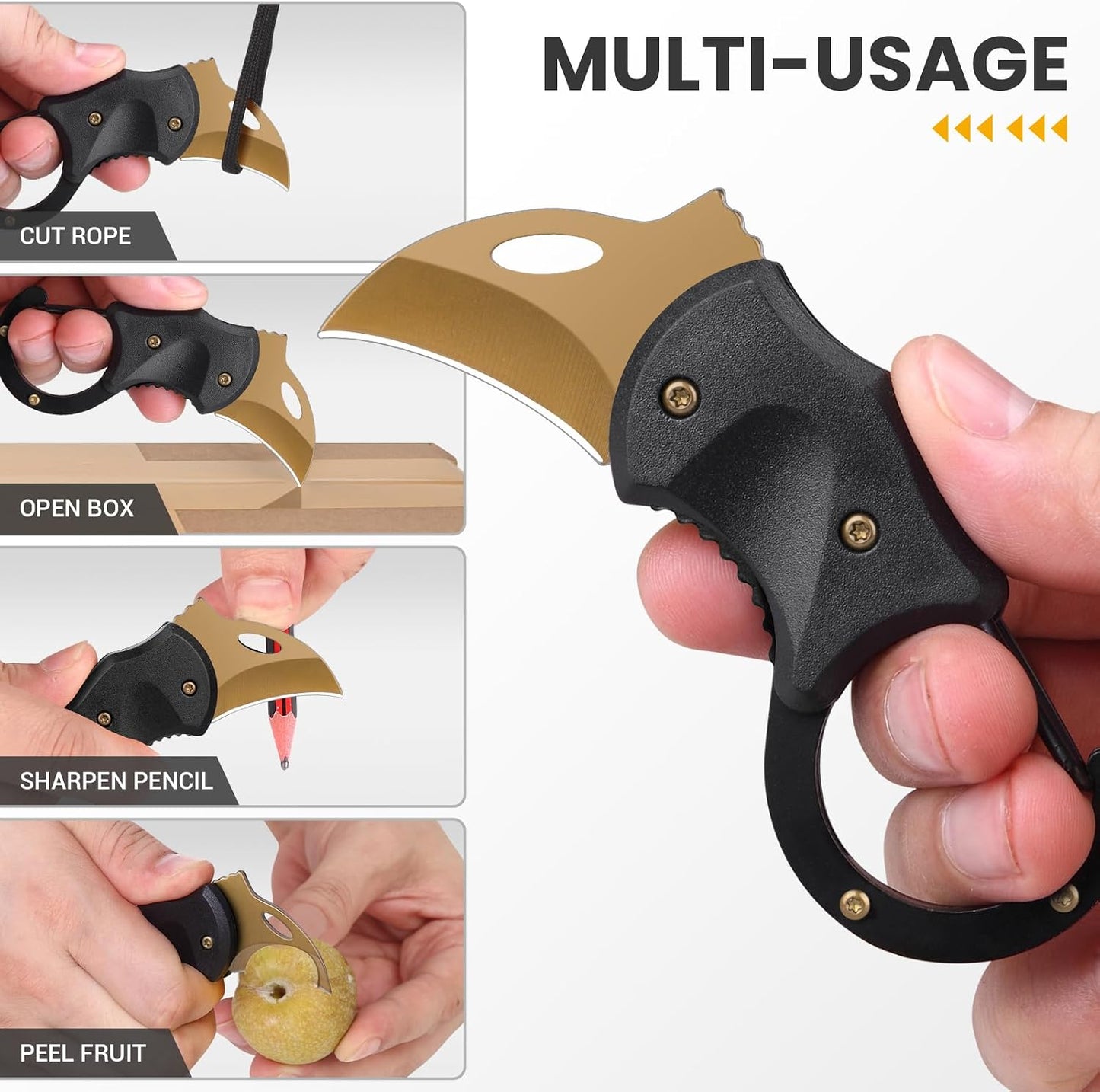 Small Pocket Knife Gift for Men | Keychain Box Cutter with 1.34inch Blade, Mini Folding Knives EDC Gadgets, Stocking Stuffers Gift for Adults Men Him