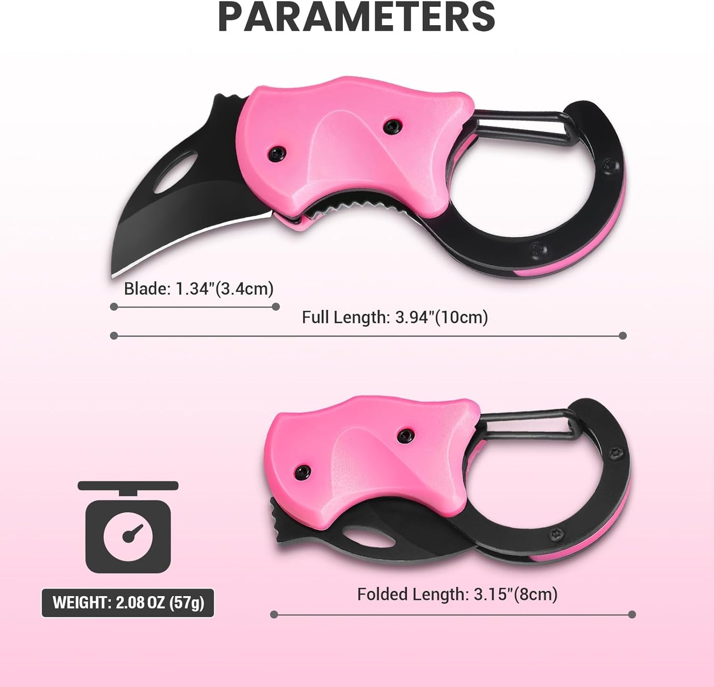 Small Pocket Knife Gift for Men | Keychain Box Cutter with 1.34inch Blade, Mini Folding Knives EDC Gadgets, Stocking Stuffers Gift for Adults Men Him