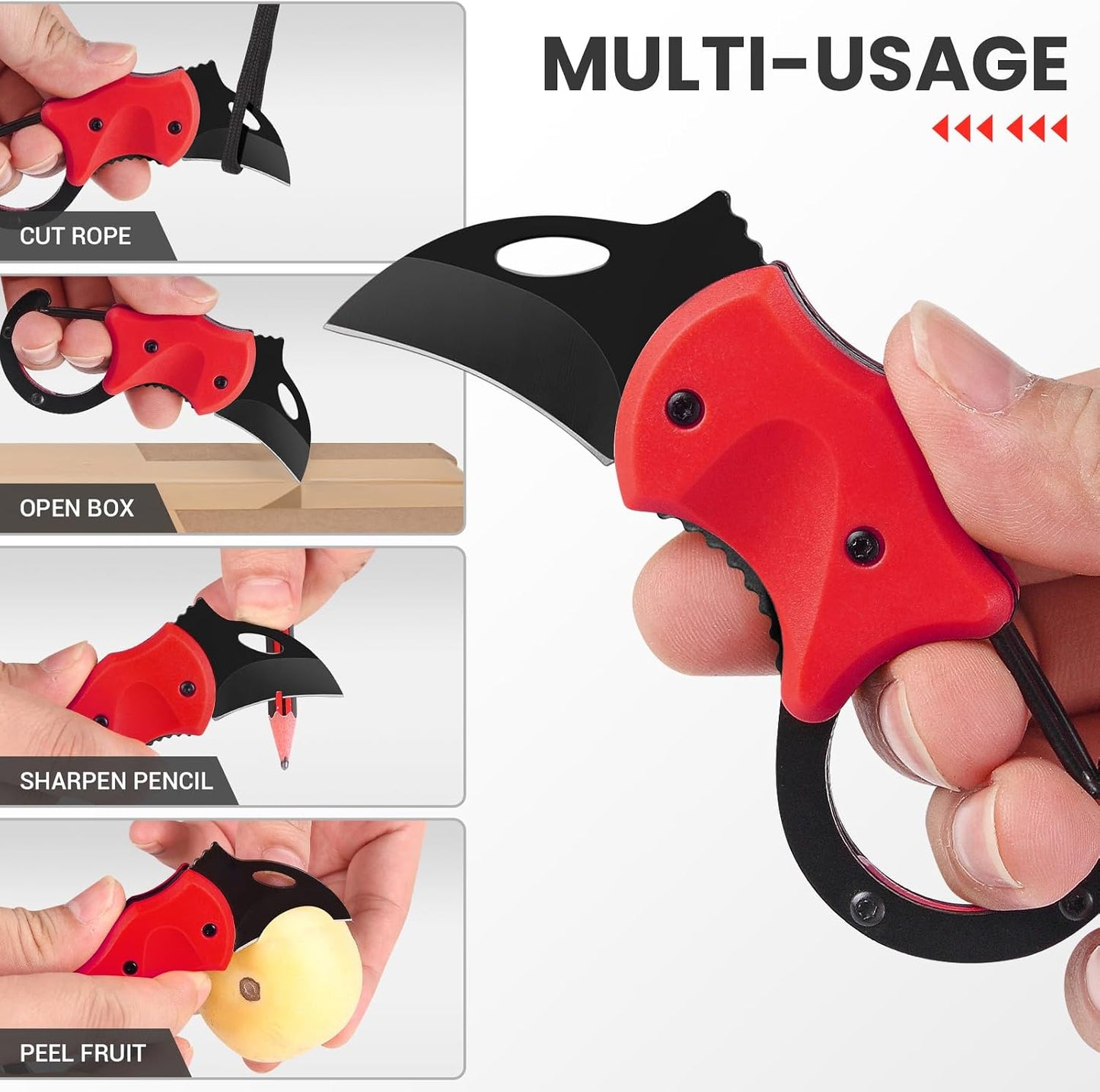 Small Pocket Knife Gift for Men | Keychain Box Cutter with 1.34inch Blade, Mini Folding Knives EDC Gadgets, Stocking Stuffers Gift for Adults Men Him