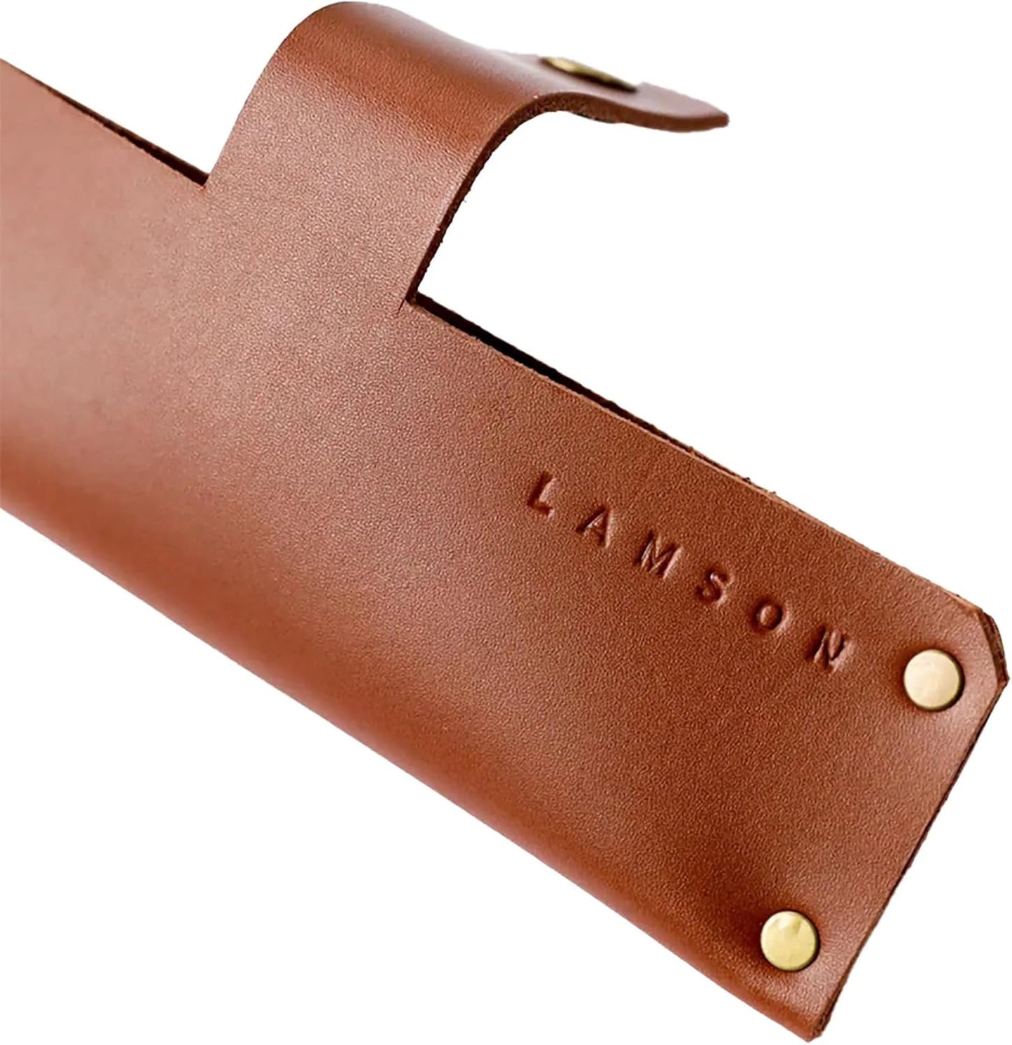 Lamson Meat Cleaver, with Riveted Walnut Handle, Stainless Steel, 12" and Leather Sheath for Meat Cleavers