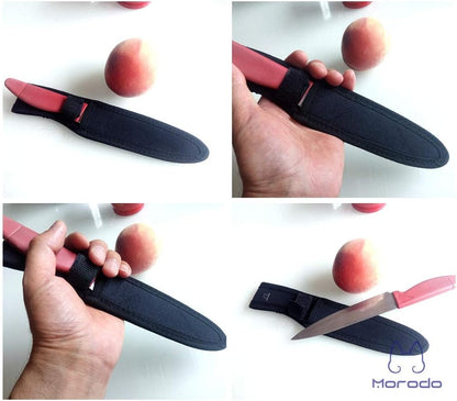 9"~10"Chef Knife Beef Knife Scabbard Sheath (Black Nylon)