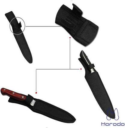 9"~10"Chef Knife Beef Knife Scabbard Sheath (Black Nylon)