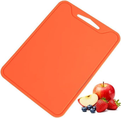 Silicone Cutting Board,8.6 * 11.8in BPA Free Flexible Kitchen Chopping Board for Meat, Vegetables and Fruit,Dishwasher Safe (Deep Purple)
