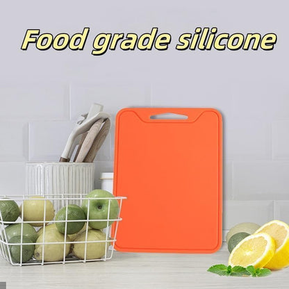 Silicone Cutting Board,8.6 * 11.8in BPA Free Flexible Kitchen Chopping Board for Meat, Vegetables and Fruit,Dishwasher Safe (Deep Purple)