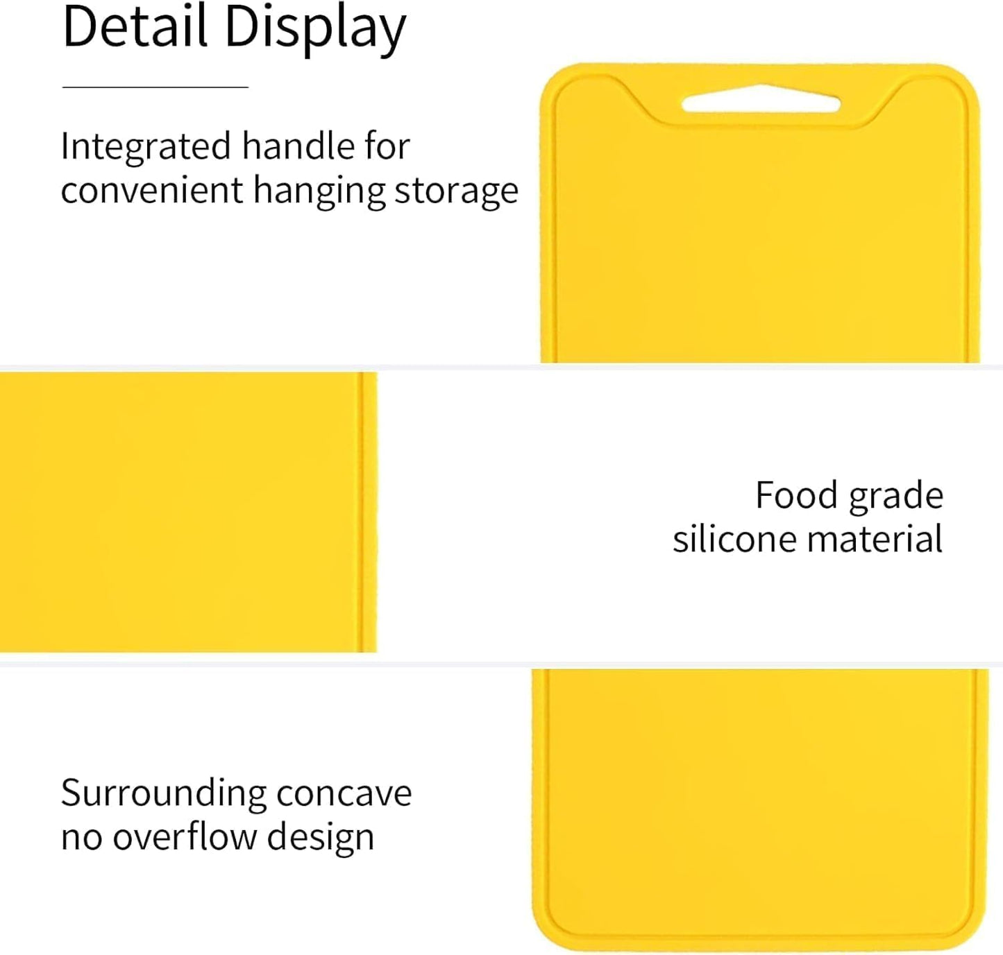 Silicone Cutting Board,8.6 * 11.8in BPA Free Flexible Kitchen Chopping Board for Meat, Vegetables and Fruit,Dishwasher Safe (Deep Purple)
