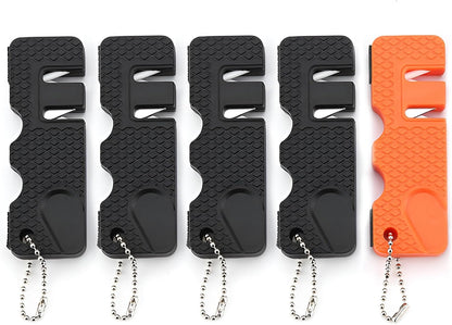 Pocket Knife Sharpener 5 Sets – Knife Sharpening Tool Whetstone, Sharpening Stone for Kitchen, Outdoor Camping Hunting Hiking