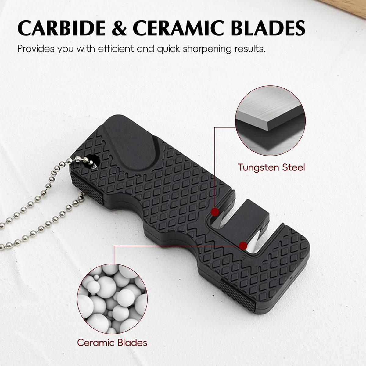 Pocket Knife Sharpener 5 Sets – Knife Sharpening Tool Whetstone, Sharpening Stone for Kitchen, Outdoor Camping Hunting Hiking