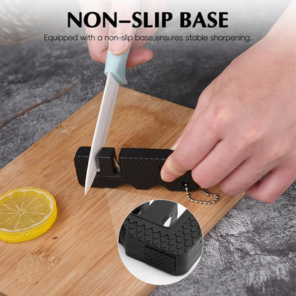 Pocket Knife Sharpener 5 Sets – Knife Sharpening Tool Whetstone, Sharpening Stone for Kitchen, Outdoor Camping Hunting Hiking