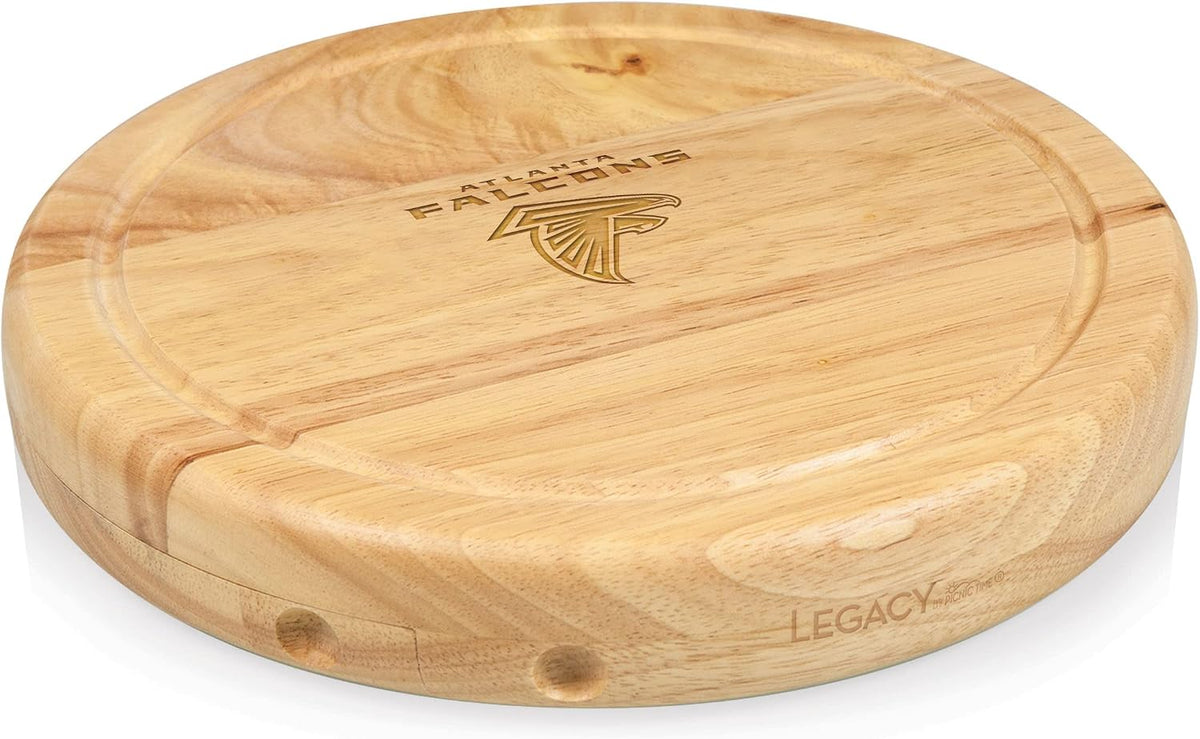 PICNIC TIME NFL Circo Cheese Board and Knife Set - Charcuterie Board Set - Wood Cutting Board