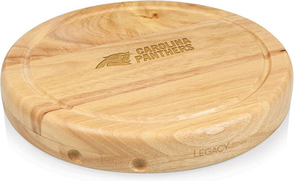 PICNIC TIME NFL Circo Cheese Board and Knife Set - Charcuterie Board Set - Wood Cutting Board