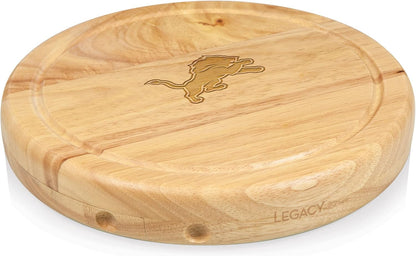 PICNIC TIME NFL Circo Cheese Board and Knife Set - Charcuterie Board Set - Wood Cutting Board