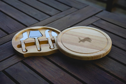 PICNIC TIME NFL Circo Cheese Board and Knife Set - Charcuterie Board Set - Wood Cutting Board
