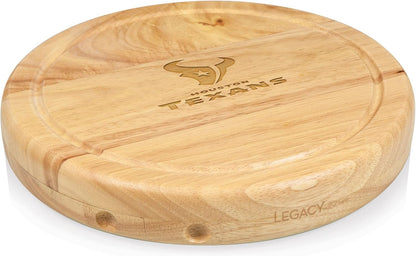 PICNIC TIME NFL Circo Cheese Board and Knife Set - Charcuterie Board Set - Wood Cutting Board