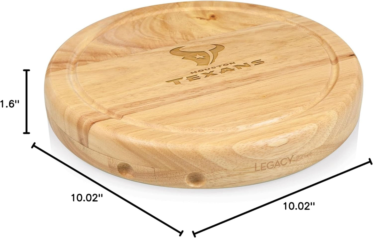 PICNIC TIME NFL Circo Cheese Board and Knife Set - Charcuterie Board Set - Wood Cutting Board