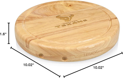 PICNIC TIME NFL Circo Cheese Board and Knife Set - Charcuterie Board Set - Wood Cutting Board