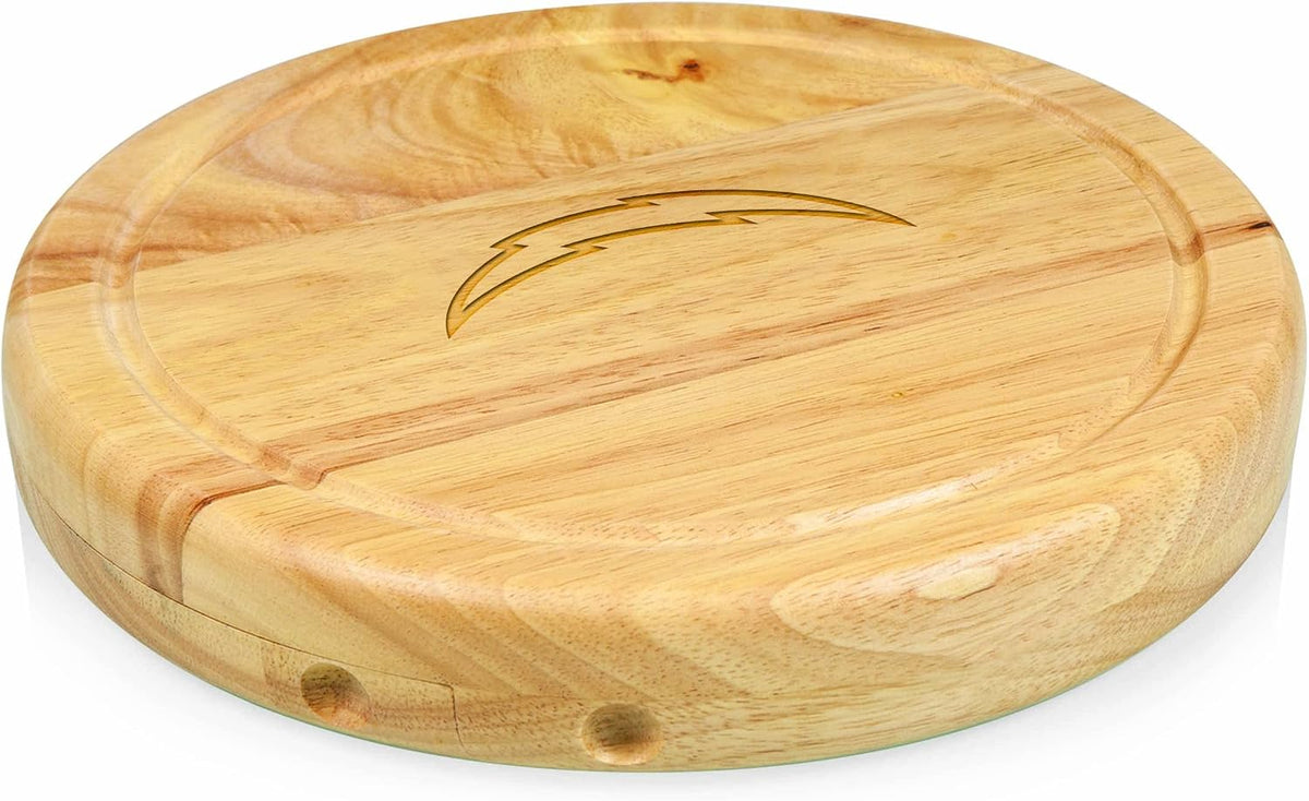 PICNIC TIME NFL Circo Cheese Board and Knife Set - Charcuterie Board Set - Wood Cutting Board