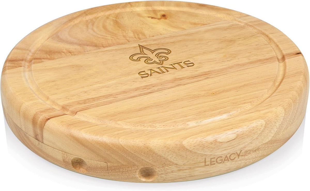 PICNIC TIME NFL Circo Cheese Board and Knife Set - Charcuterie Board Set - Wood Cutting Board