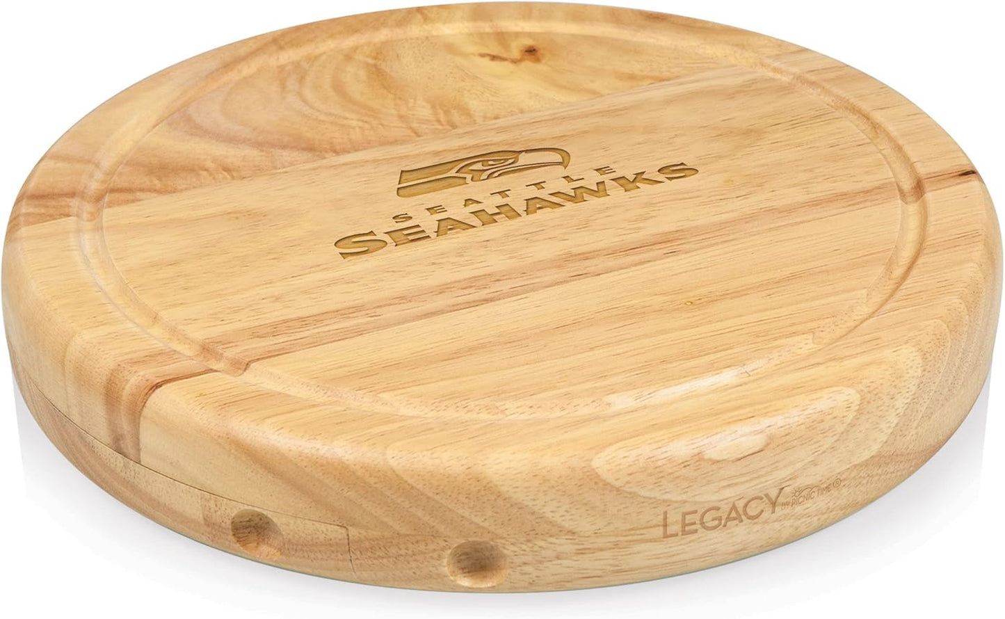 PICNIC TIME NFL Circo Cheese Board and Knife Set - Charcuterie Board Set - Wood Cutting Board