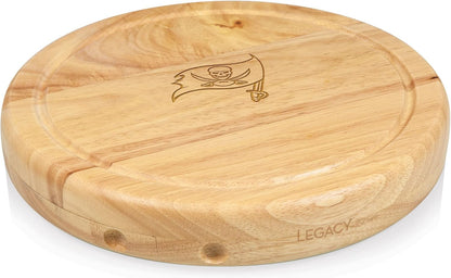 PICNIC TIME NFL Circo Cheese Board and Knife Set - Charcuterie Board Set - Wood Cutting Board