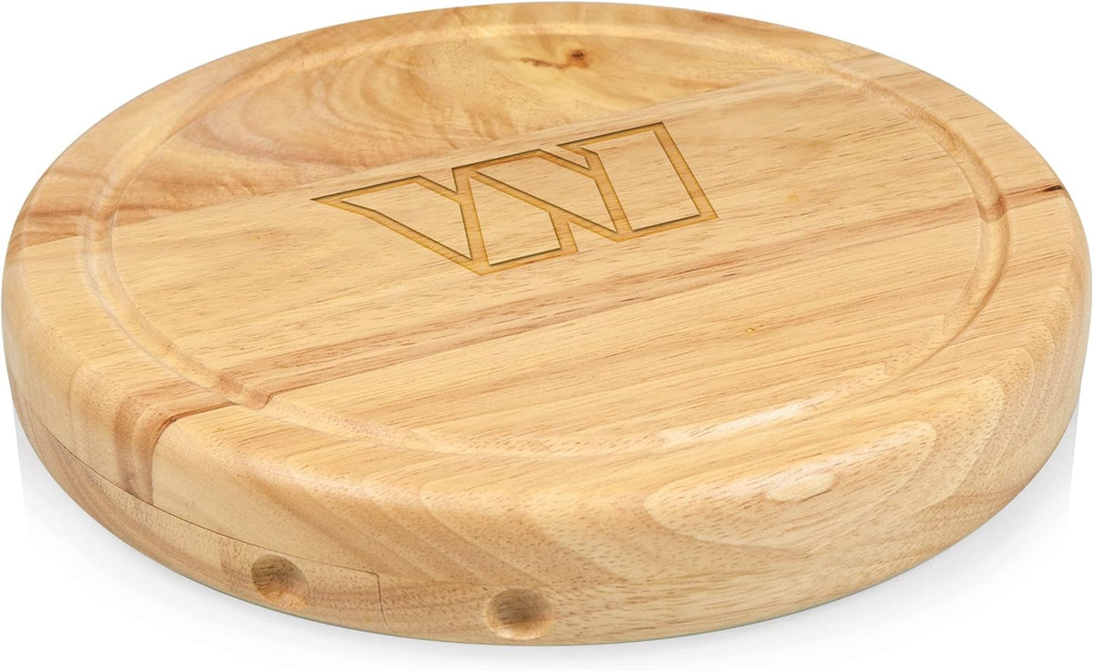 PICNIC TIME NFL Circo Cheese Board and Knife Set - Charcuterie Board Set - Wood Cutting Board