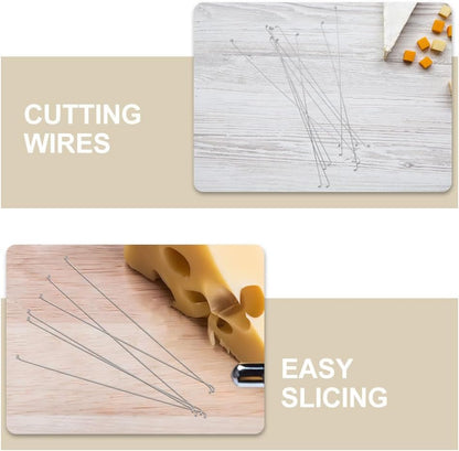 Cheese Cutter Wire Replacement 10 Pcs 5.51 Inch Stainless Steel Cheese Slicer Wire for Easy Slicing Ham Butter Kitchen Gadget Tool