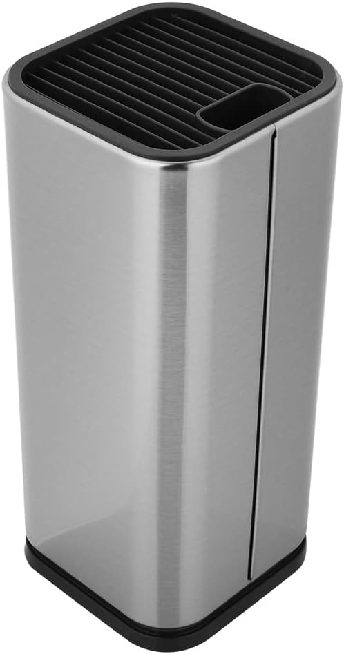 Universal Knife Block, Knife Holder without Knives, Stainless Steel Knife Storage Block for Kitchen Counter,Space-Saving Knife Storage Organizer Countertop, Detachable for Easy Cleaning